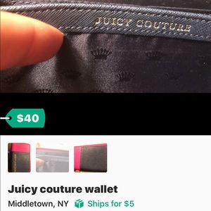 Wallet blue and pink. Medium size